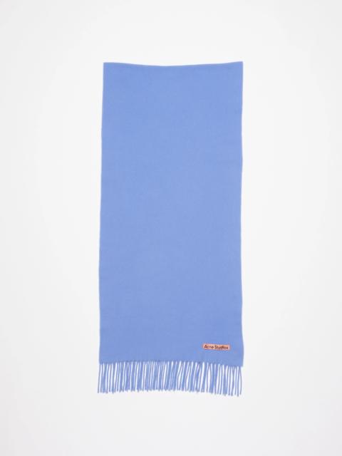 Acne Studios Fringe wool scarf - Narrow - Sweet blue
