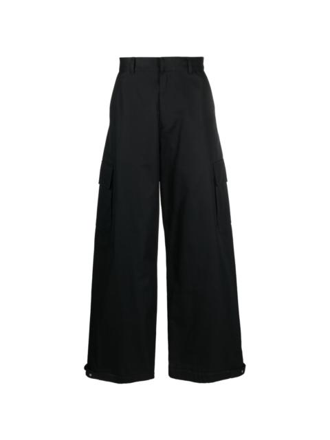 Off-White wide-leg cotton trousers