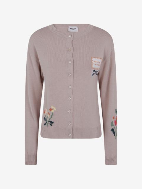 WEEKEND Max Mara floral-intarsia embroidered cardigan