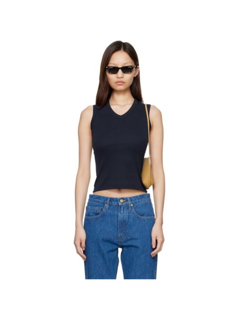 FLORE FLORE Navy Jill Tank Top