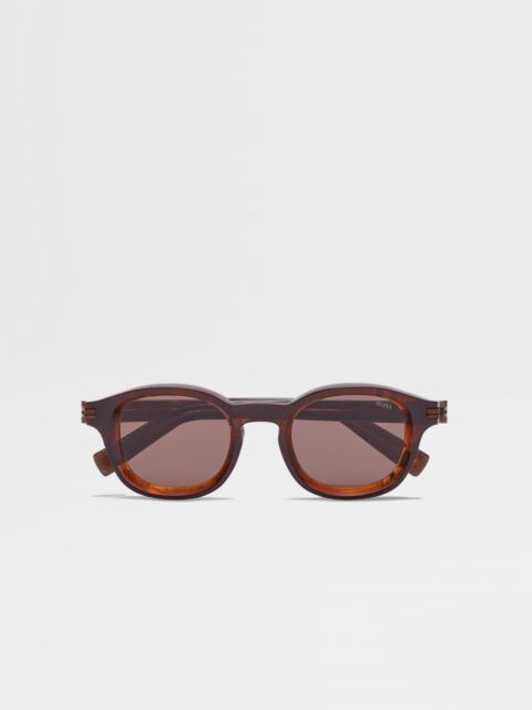 DARK FOLIAGE AURORA I ACETATE SUNGLASSES