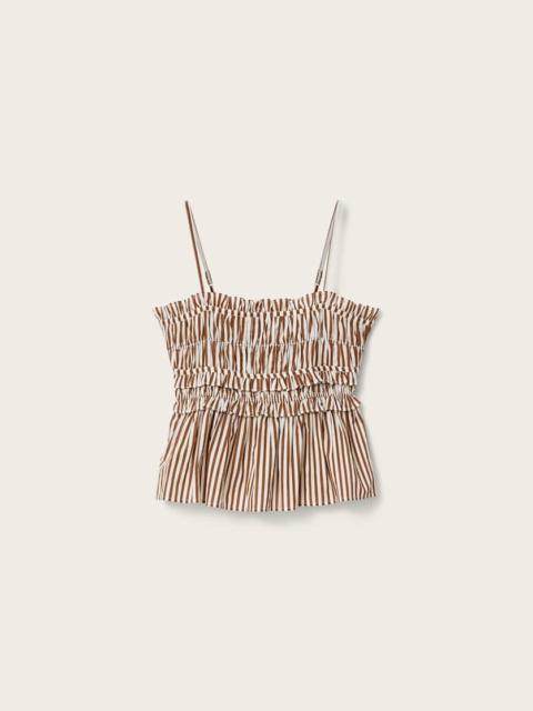 ALLSAINTS KALI STRIPED COTTON CAMI TOP