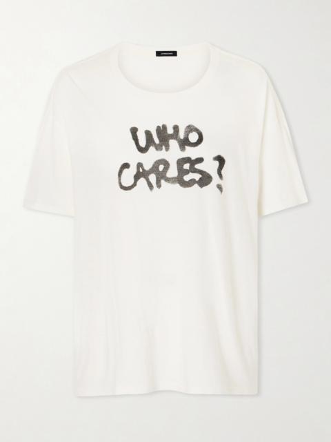 R13 Printed Cotton And Cashmere-blend T-shirt