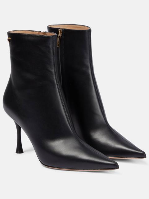 Gianvito Rossi Dunn leather ankle boots