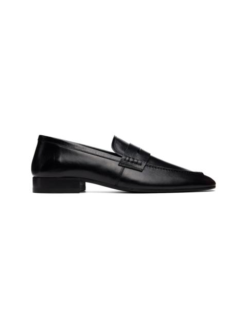 Dries Van Noten Black Leather Loafers