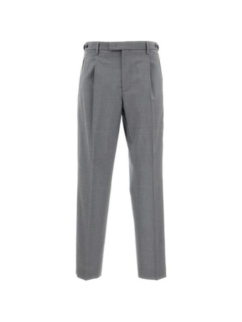 BARENA metallic topstitching trousers