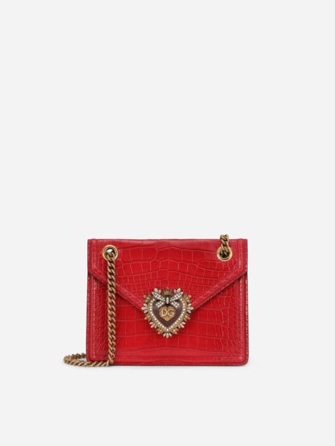 Dolce & Gabbana Medium crocodile skin Devotion bag
