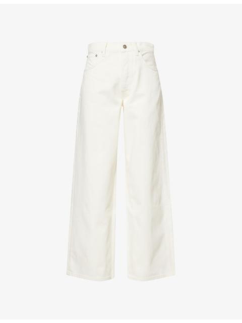 ANINE BING Manon Wide-Leg Mid-Rise Denim Jeans