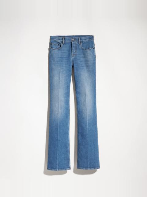 GUCCI Flared stretch cotton denim pants