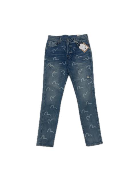 EVISU Evisu Allover Seagull Print Denim (Blue)