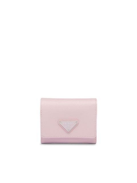 Prada triangle-logo Saffiano leather wallet
