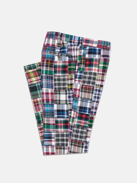 J. PRESS MADE-IN-USA PATCHWORK AUTHENTIC MADRAS TROUSERS