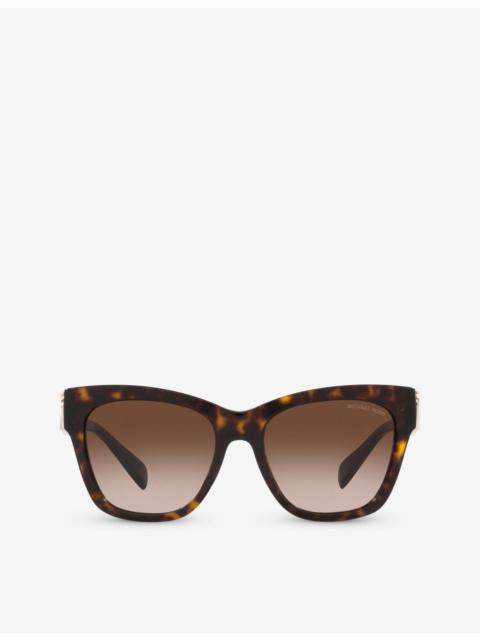 MICHAEL KORS MK2182U Empire butterfly-frame tortoiseshell acetate sunglasses