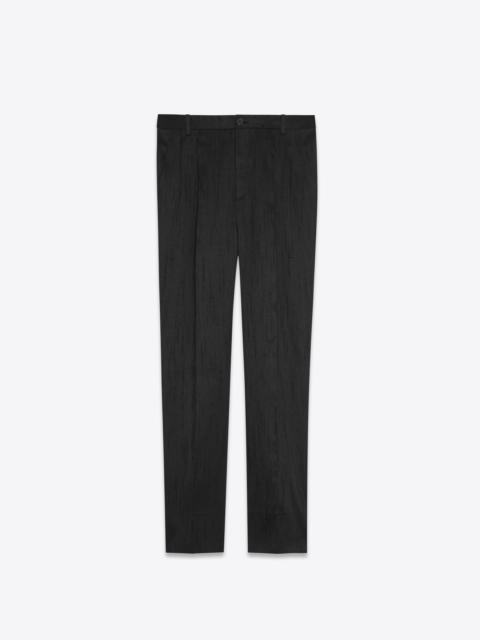 SAINT LAURENT straight pants in shantung
