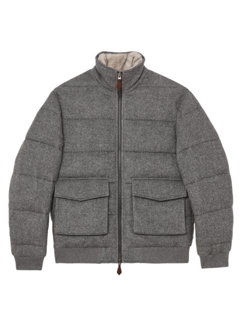 REISS Men's Gerald Quilted Jacket - Grey