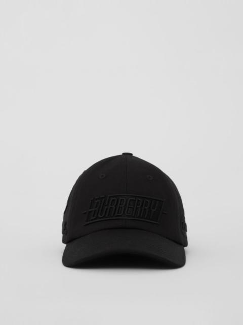 Burberry Badge Appliqué Cotton Gabardine Baseball Cap