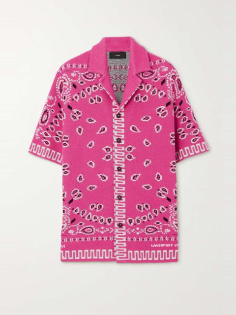 Bandana jacquard cotton-piqué shirt