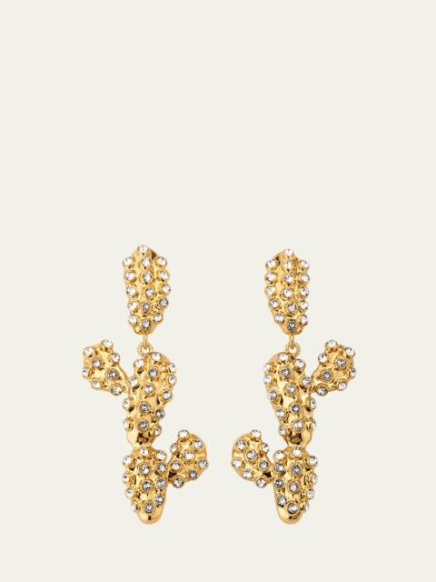 Oscar de la Renta Cactus Garland Earrings