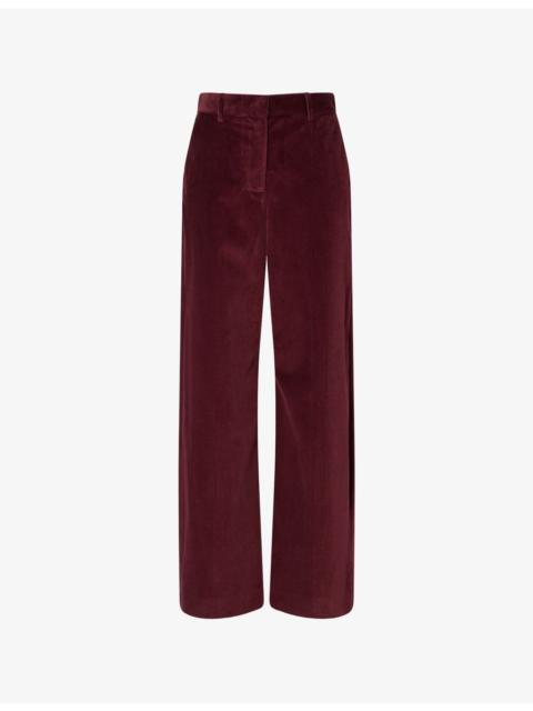 WEEKEND Max Mara Regular-Fit Wide-Leg Cotton-Corduroy Trousers