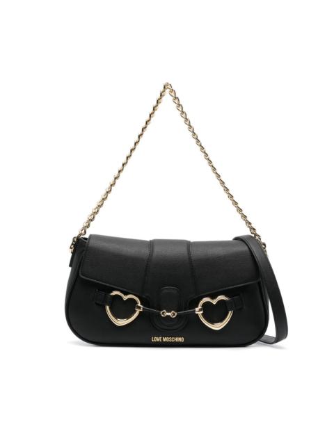 Moschino logo-plaque shoulder bag