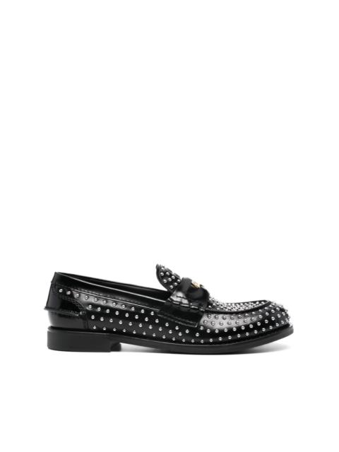 MIU MIU フリチスリッホンロファ 5D123EF0053F33 F0002 Black Satin Ballerinas | Miu Miu