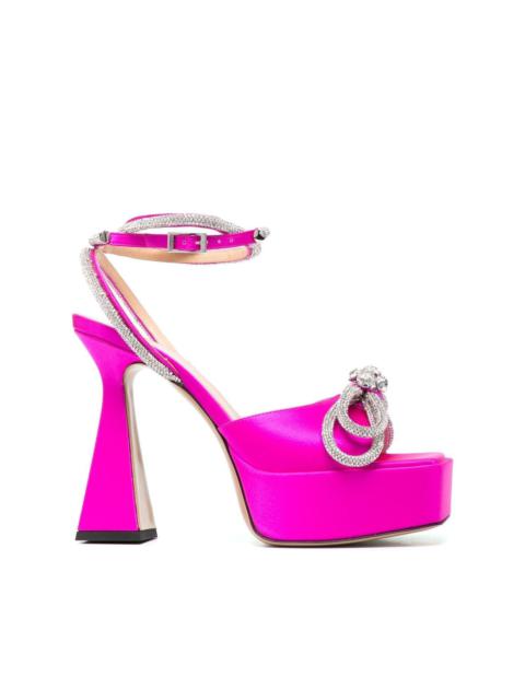 satin platform 130mm sandals