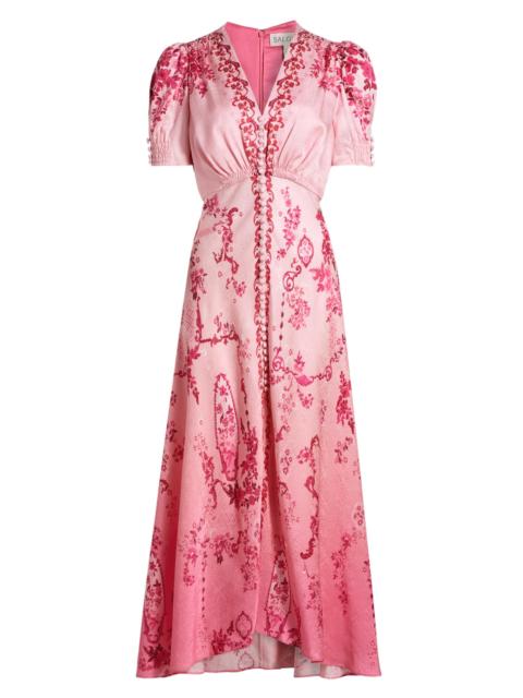 SALONI Women's Lea Floral Ombré Shirtdress - Floral Serramento Print
