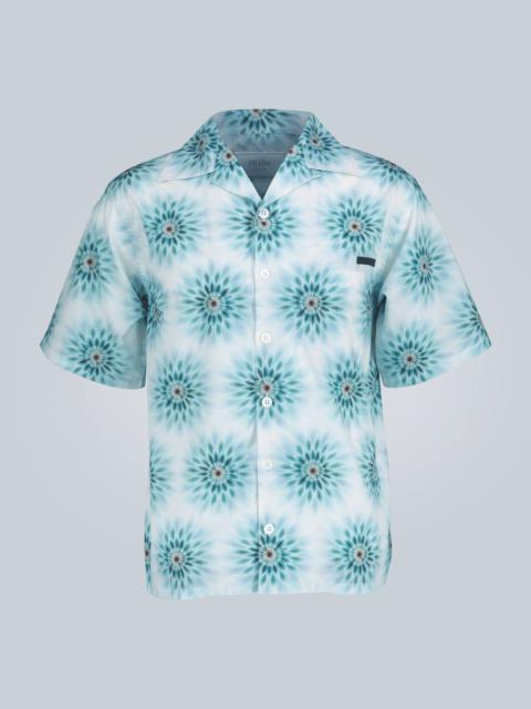 Prada Pois print cotton poplin shirt