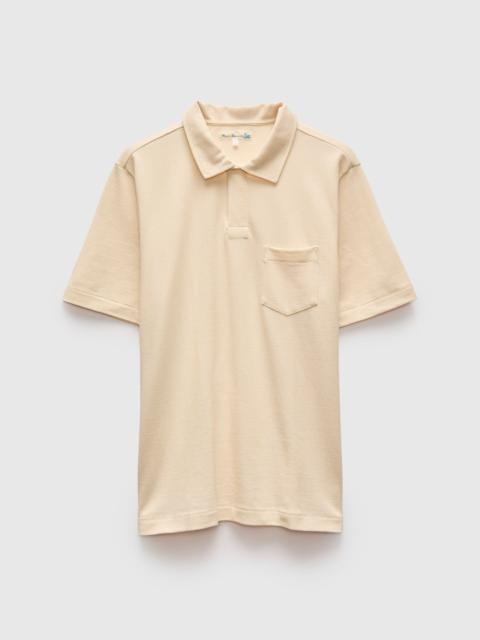 Merz b. Schwanen 2PKPL "Good Originals" Loopwheel Polo Shirt in Nature