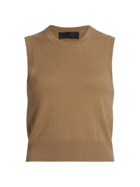 NILI LOTAN Women's May Cashmere Sweater Vest - Tan