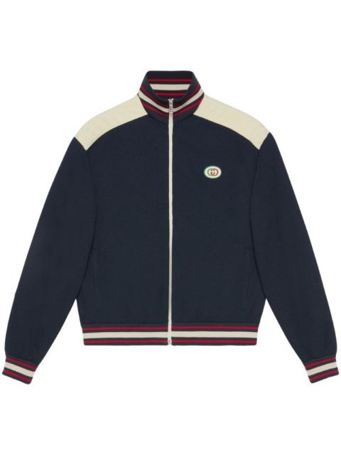 GUCCI zip-front jersey sweatshirt
