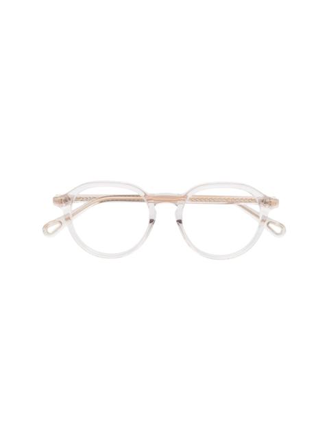 Chloé transparent round frame glasses