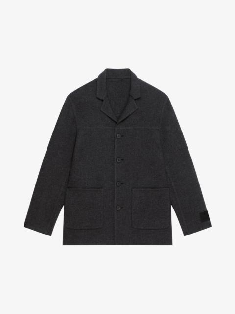 JACKET IN DOUBLE FACE WOOL AND CASHMERE