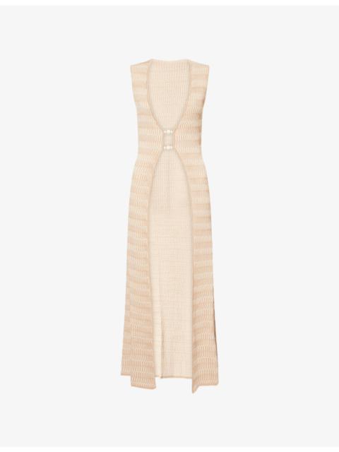 DEVON WINDSOR Garcelle Metallic Knit Robe