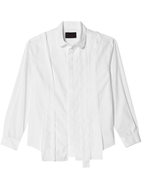 Simone Rocha asymmetric-panel cotton shirt