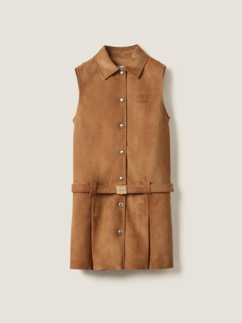 Miu Miu Suede nappa leather dress