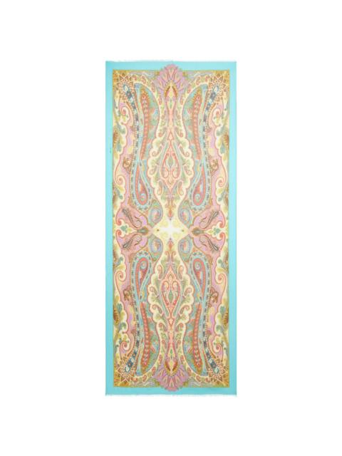 Etro paisley-print silk scarf