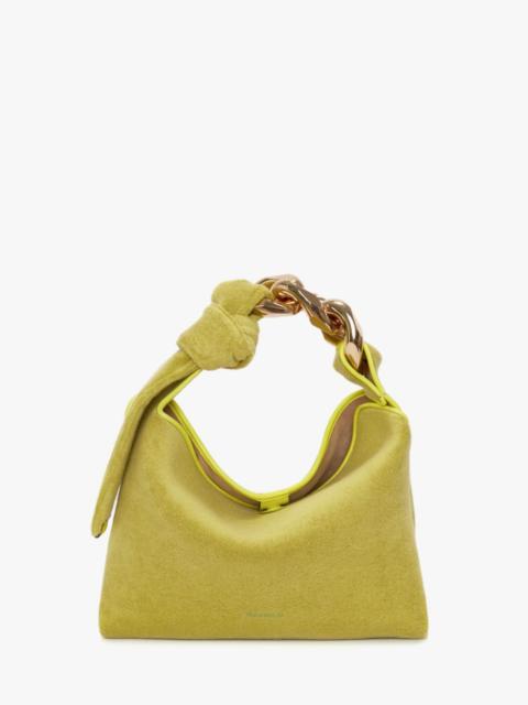 JW Anderson SMALL CHAIN HOBO - TERRY TOWEL SHOULDER BAG