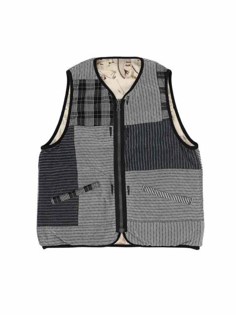 visvim IRIS LINER VEST P.W. (H.W.) BLACK