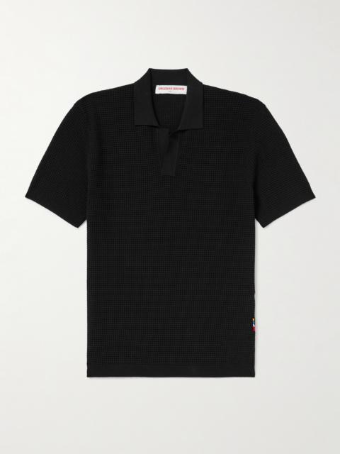 ORLEBAR BROWN Roddy Waffle-Knit Polo Shirt