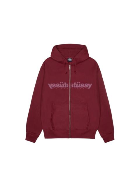 Stüssy Stussy Mirror Zip Hoodie Wine