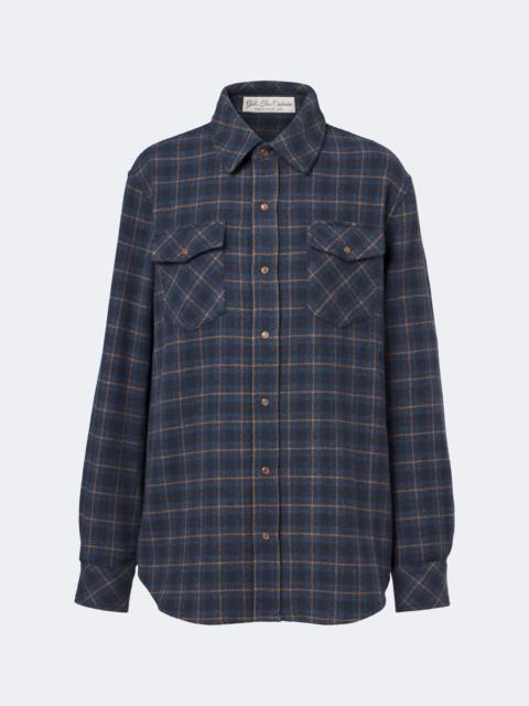 God’s True Cashmere Rugged Explorer plaid cashmere shirt