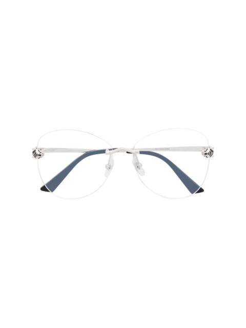 Panther frameless glasses