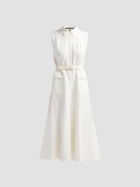 KOBI HALPERIN Women's Tomi Linen-Blend Safari Midi Dress - Ivory