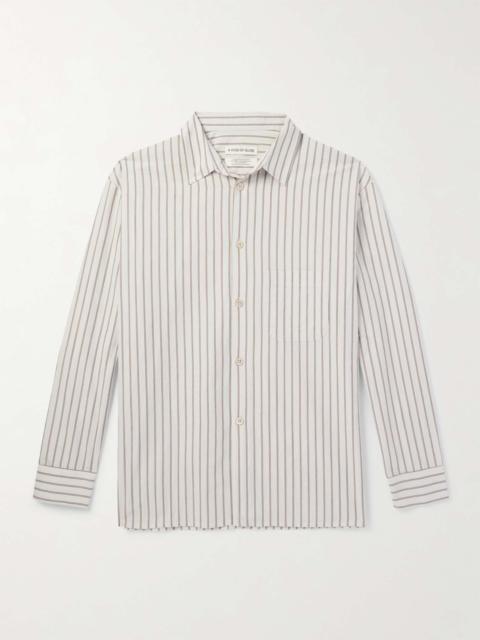 A KIND OF GUISE Striped Cotton-Poplin Shirt