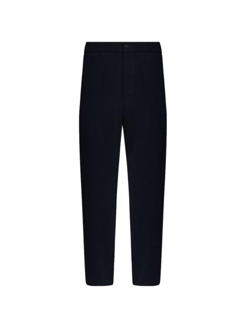 GIORGIO ARMANI straight-leg knitted trousers