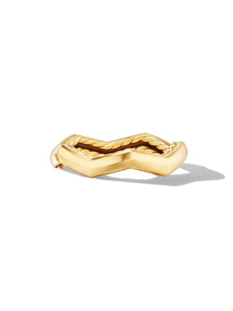 DAVID YURMAN Women's Zig Zag Stax Ring in 18K Yellow Gold, 3MM - Gold
