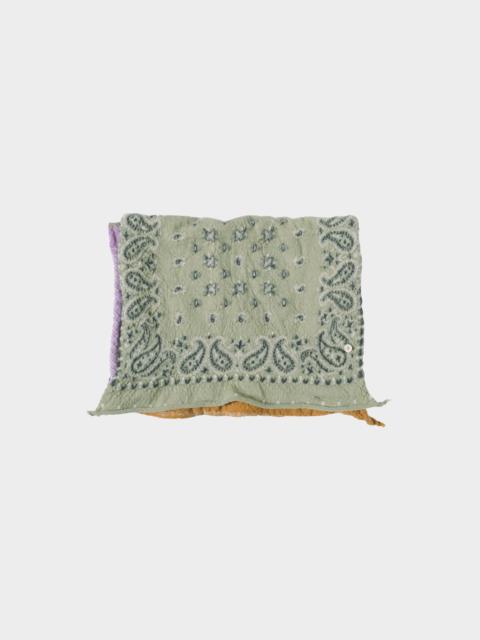 Kapital Felted Wool Pastel Bandana Cross Happy Scarf