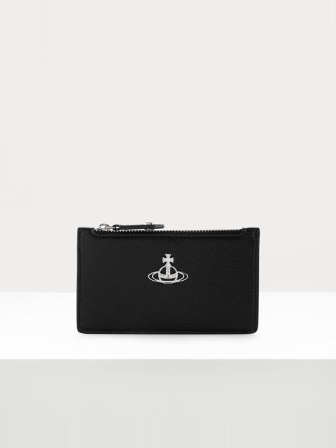 Vivienne Westwood RE-VEGAN GRAIN SLIM LONG CARD HOLDER