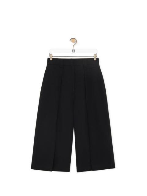 Loewe Pleated trousers in viscose and linen